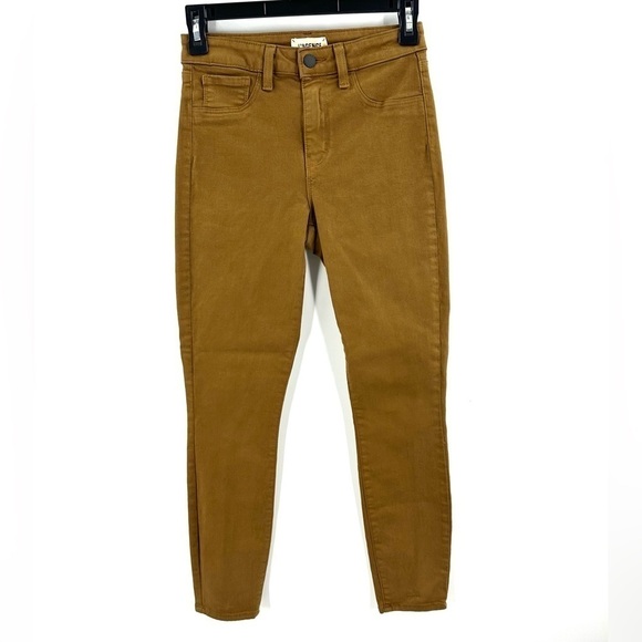 L'Agence Margot High Rise Skinny Jeans Size 25 Cedar Brown - Picture 2 of 13